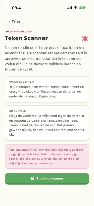 De Teken Scanner in de app